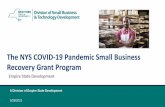 The NYS COVID-19 Pandemic Small Business Recovery Grant ...