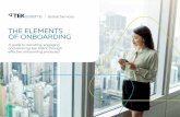 THE ELEMENTS OF ONBOARDING - TEKsystems