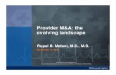 Provider M&A: the evolving landscape
