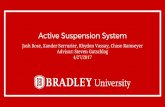 Active Suspension System 4/27/2017 Advisor: Steven Gutschlag