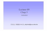 Lecture 09 Chap 5 - ecourse2.ccu.edu.tw