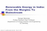 Renewable Energy in India: From the Margins To Mainstream
