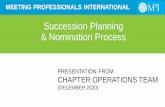 Succession Planning & Nomination Process