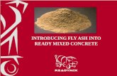 INTRODUCING FLY ASH INTO READY MIXED CONCRETE