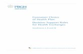 Consumer Choice of Health Plan Decision Support Rules for ...