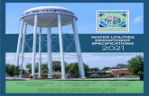 WATER UTILITIES DEPARTMENT SPECIFICATIONS 2021