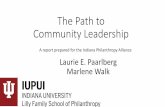The Path to Community Leadership