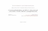 Controllability of RLC electrical circuits with ideal ...