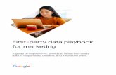 First-party data playbook for marketing