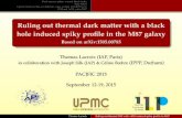 Ruling out thermal dark matter with a black hole induced ...