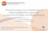 The phonology and morphology of stress-assignment systems ...