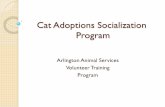 Cat Adoptions Socialization Program - CivicLive