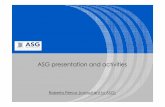 ASG presentation and activities - CERN