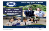 2021 – 2022 Senior Subject Handbook - e Q