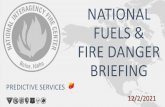 NATIONAL FUELS & FIRE DANGER BRIEFING
