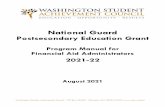 Program Manual for Financial Aid Administrators