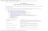 Chapter 2: The History of Management Chapter 2 The History ...