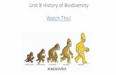 Unit 8 History of Biodiversity Watch This!