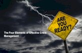 The Four Elements of Effective Crisis Management