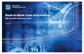 Bank-to-Bank Cash Instructions