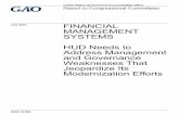 GAO-16-656, FINANCIAL MANAGEMENT SYSTEMS: HUD Needs …