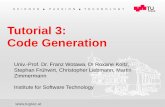 Tutorial 3: Code Generation