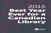 2015 Best Year Ever for a Canadian Library