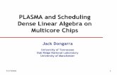PLASMA and Scheduling Dense Linear Algebra on Multicore Chips
