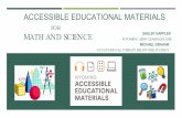 ACCESSIBLE EDUCATIONAL MATERIALS