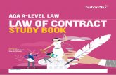 AQA A-Level LAW law of contract Study book