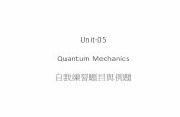 Unit-05 Quantum Mechanics