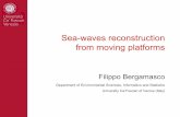 Sea-waves reconstruction from moving platforms