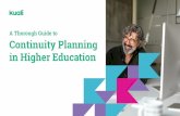 A Thorough Guide to Continuity Planning in Higher Education