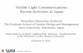 Visible Light Communications: Recent Activities in Japan