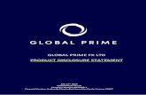 GLOBAL PRIME FX LTD PRODUCT DISCLOSURE STATEMENT