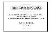 CONCRETE SAW - Diamond Products