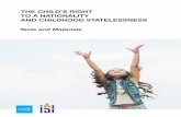 THE CHILDÕS RIGHT TO A NATIONALITY AND CHILDHOOD …