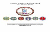 Virginia Military Advisory Council 2017 Annual Report