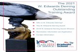 The 2021 W. Edwards Deming Outstanding Training Award