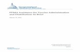 FEMA Assistance for Vaccine Administration and ...