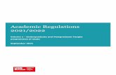 Academic Regulations 2021/2022