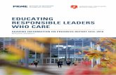 EDUCATING RESPONSIBLE LEADERS WHO CARE