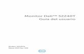 Monitor Dell™ S2240T Guía del usuario