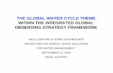 THE GLOBAL WATER CYCLE THEME WITHIN THE INTEGRATED …