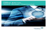 T8000 Series T8200 Cooling Only T8800 BACnet Touch Screen ...