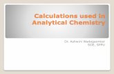 Calculations used in Analytical Chemistry