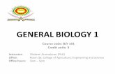 GENERAL BIOLOGY 1