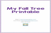 My Fall Tree Printable - Fun Learning for Kids