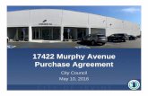 17422 Murphy Avenue Purchase Agreement