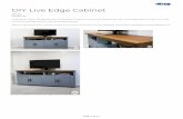DIY Live Edge Cabinet